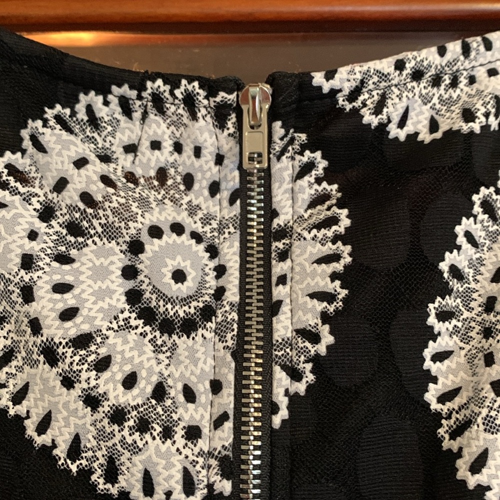 COPY - Papillon Mandala Lace Overlay Skater Dress Size Medium - Picture 9 of 16